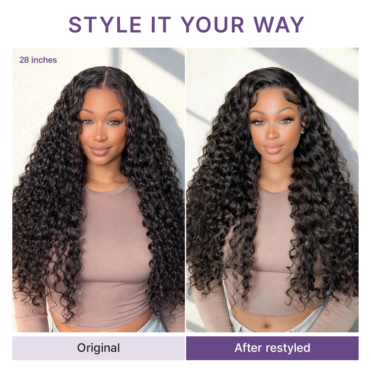 ✨ No Glue, No Hassle – Natural Wavy & Braided Wigs