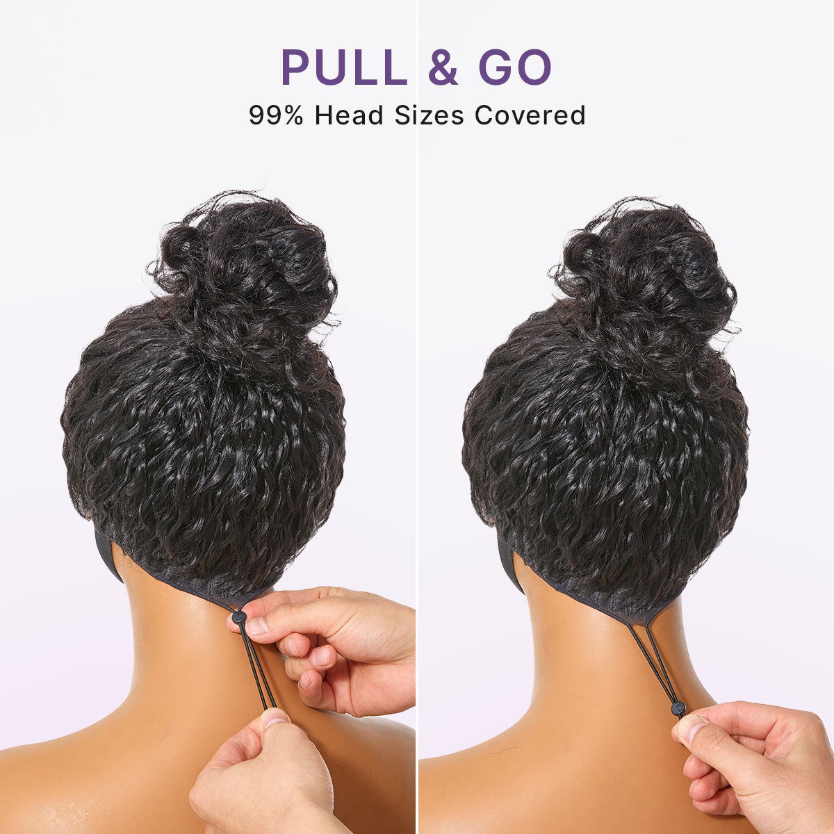 ✨ No Glue, No Hassle – Natural Wavy & Braided Wigs