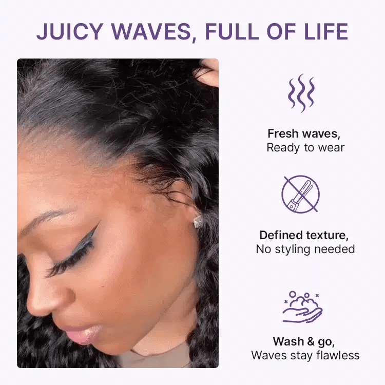 ✨ No Glue, No Hassle – Natural Wavy & Braided Wigs