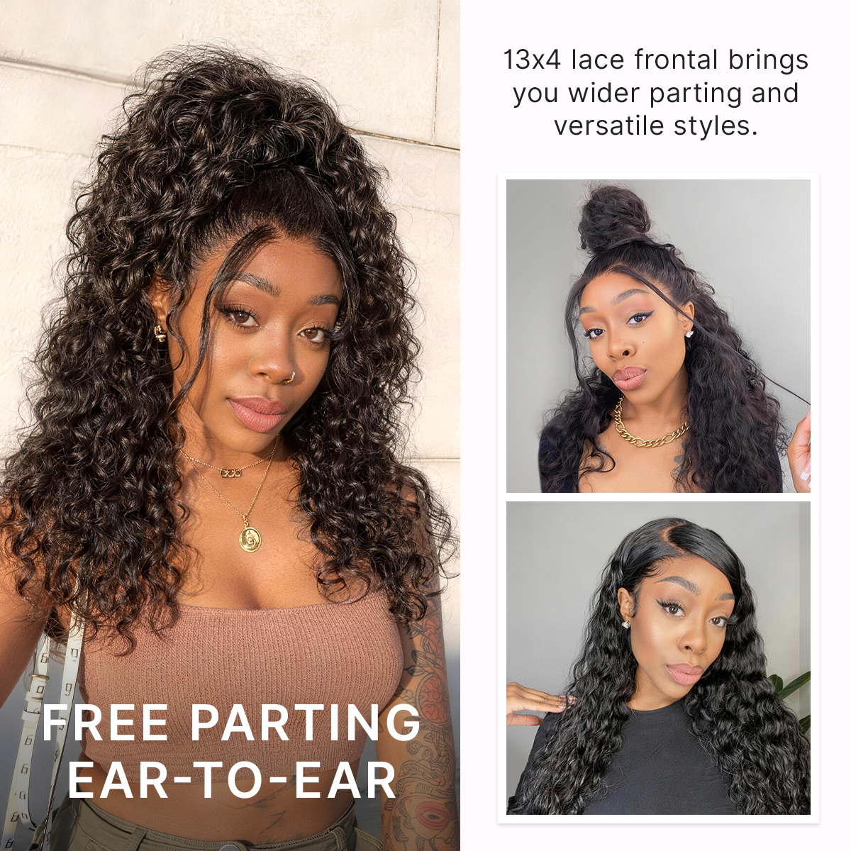 ✨ No Glue, No Hassle – Natural Wavy & Braided Wigs